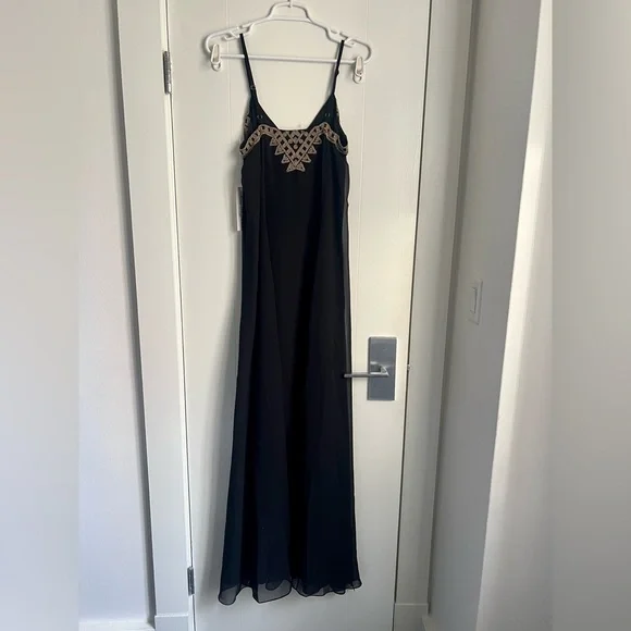 NWT Mara Hoffman hand-beaded maxi gown XS